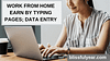 online earn money by typing pages